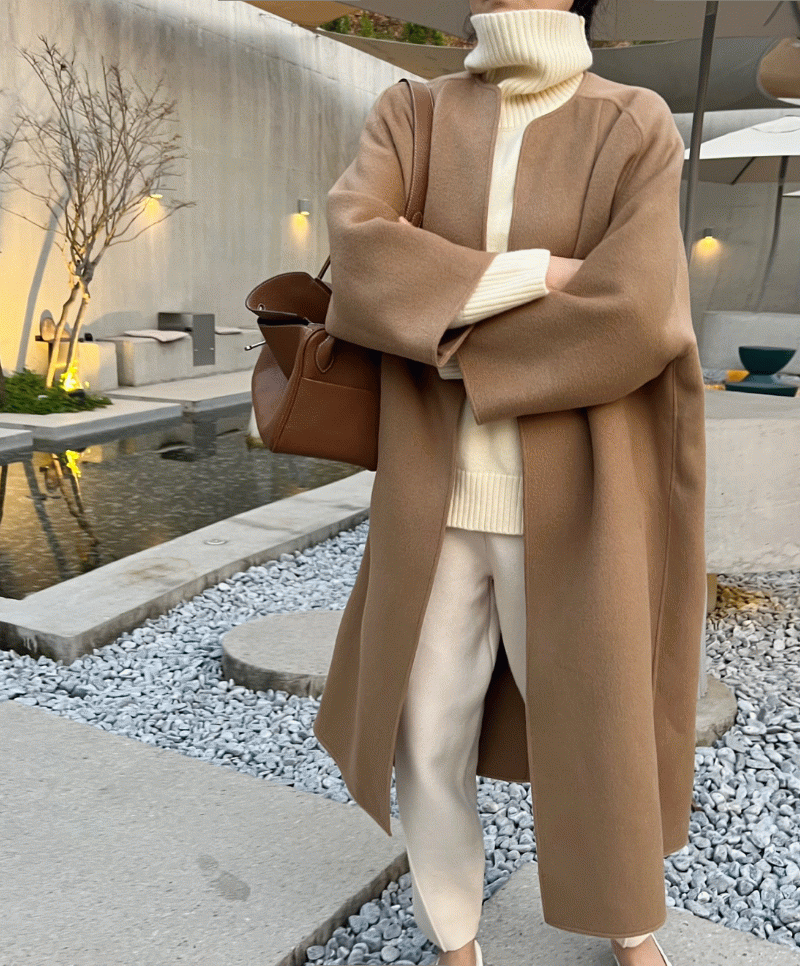 핸드메이드 라운드 coat (3color) 브랜드 공장